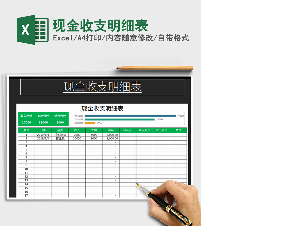 2021年现金收支明细表 2021年现金收支明细表
