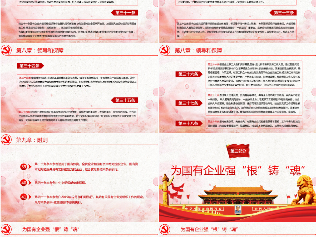 中国共产党国有企业基层组织工作条例PPT