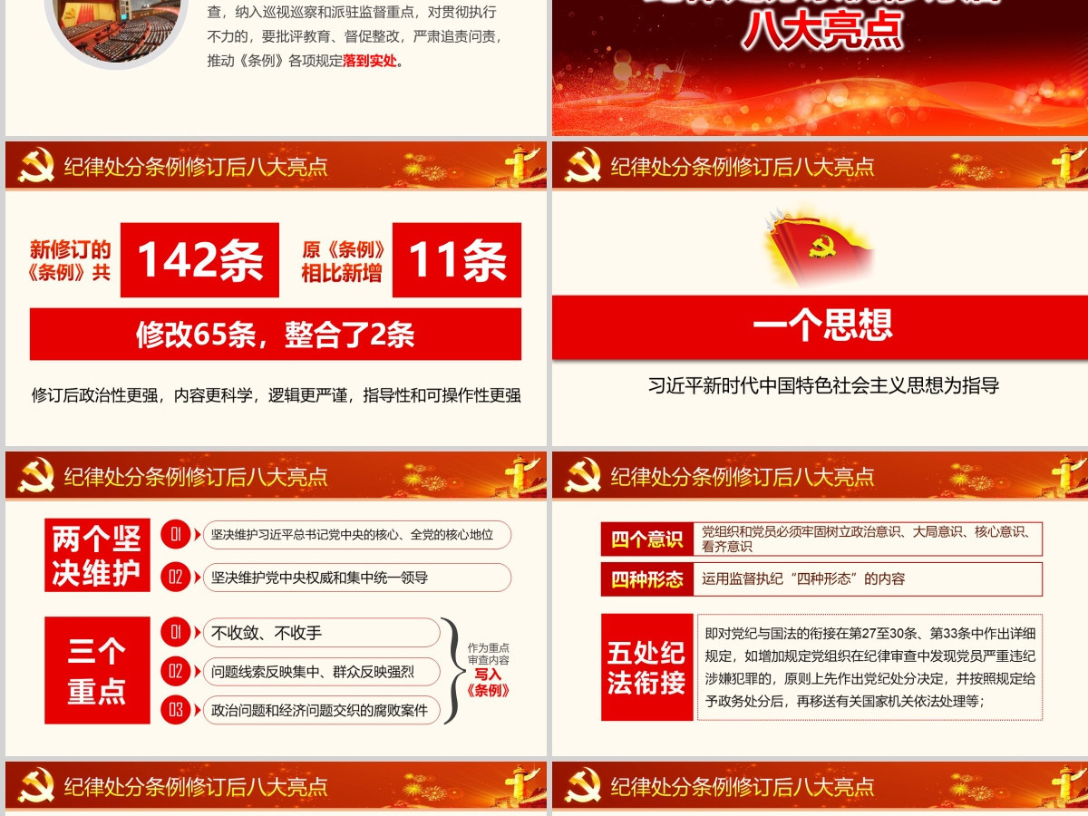 原创精讲新版中国共产党纪律处分条例党课PPT-版权可商用 原创精讲新版中国共产党纪律处分条例党课PPT-版权可商用