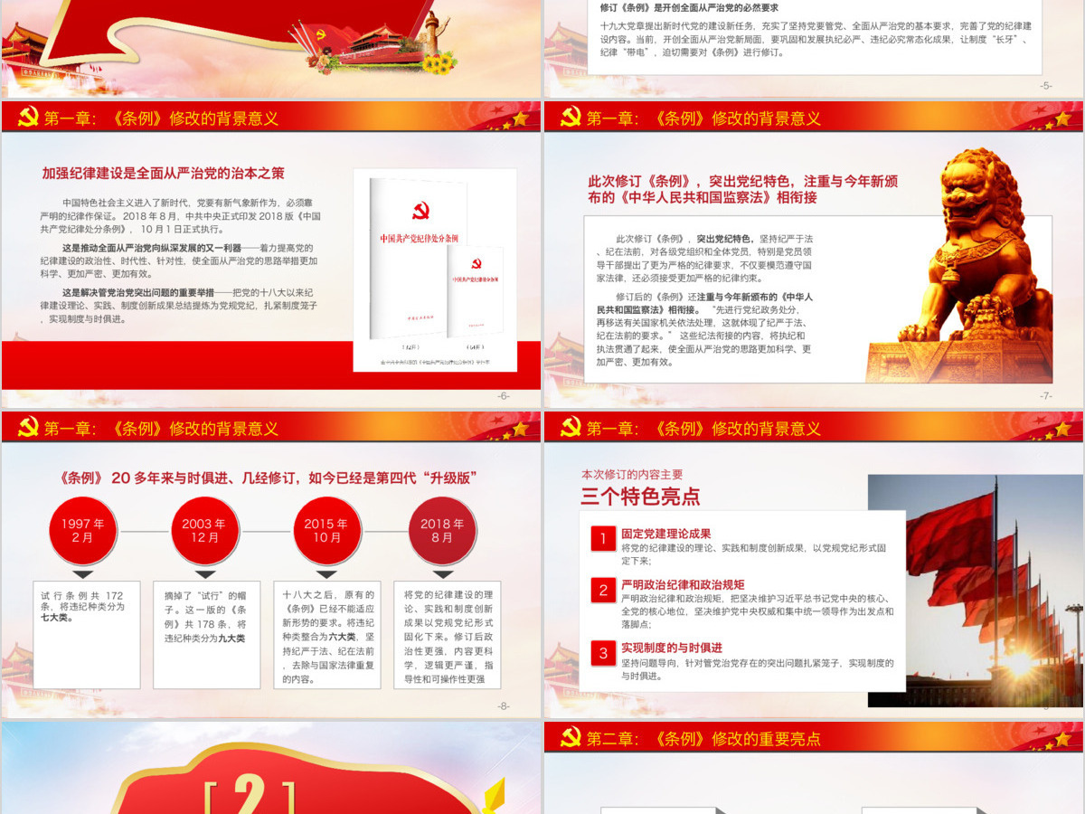 原创2018中国共产党纪律处分条例党课PPT-版权可商用 原创2018中国共产党纪律处分条例党课PPT-版权可商用