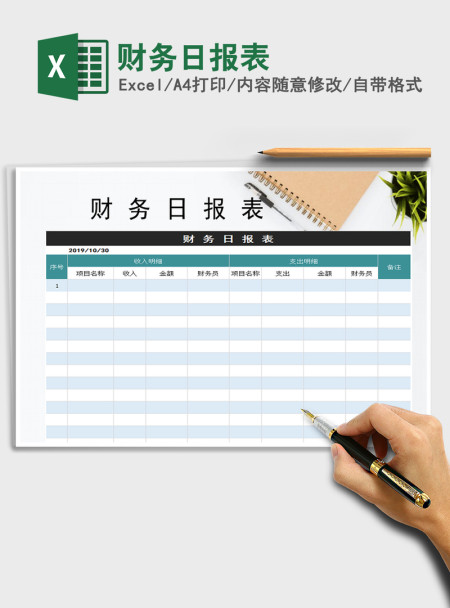 2021年财务日报表