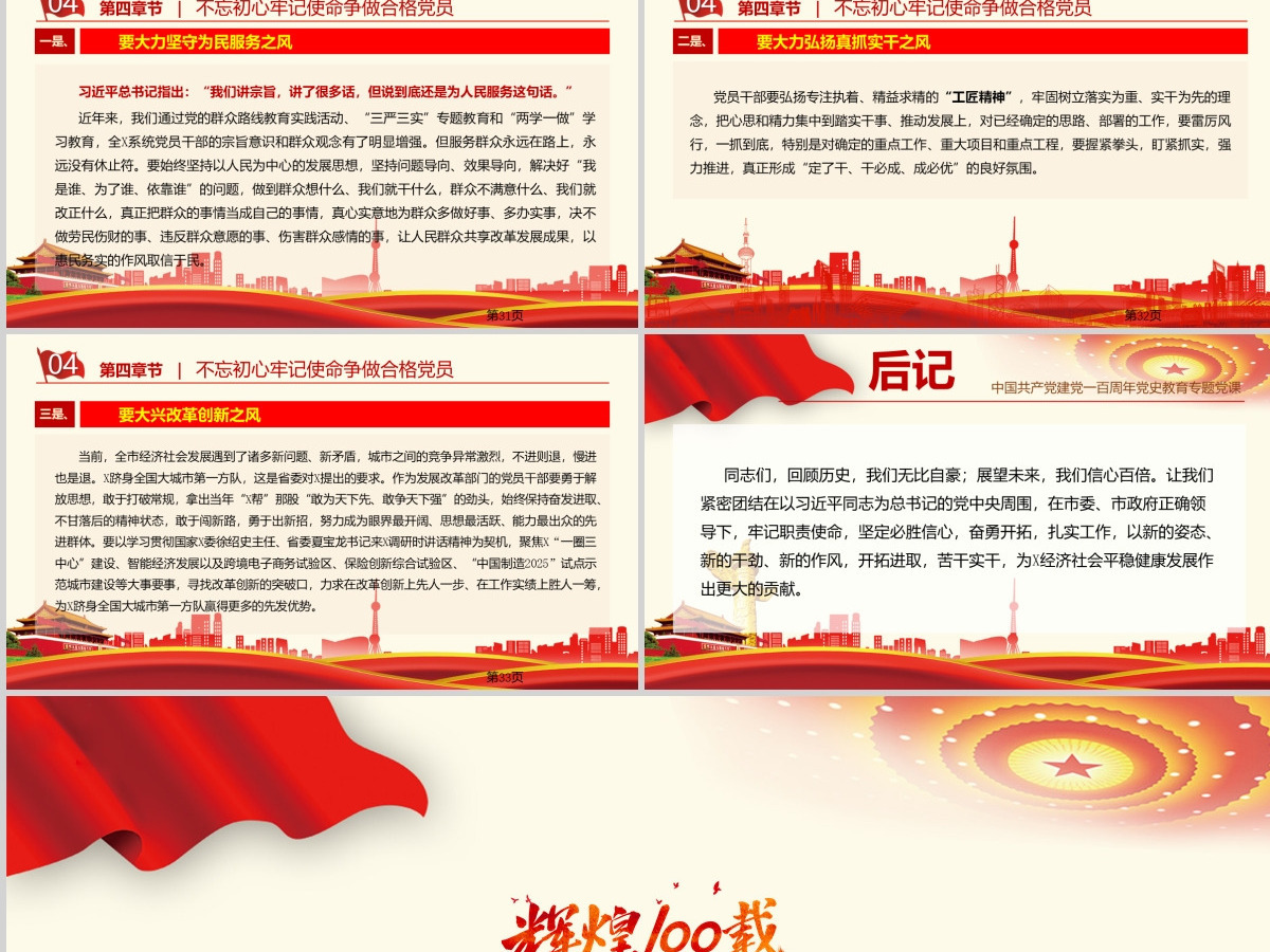 热烈庆祝中国共产党建党一百周年-含讲稿 热烈庆祝中国共产党建党一百周年-含讲稿