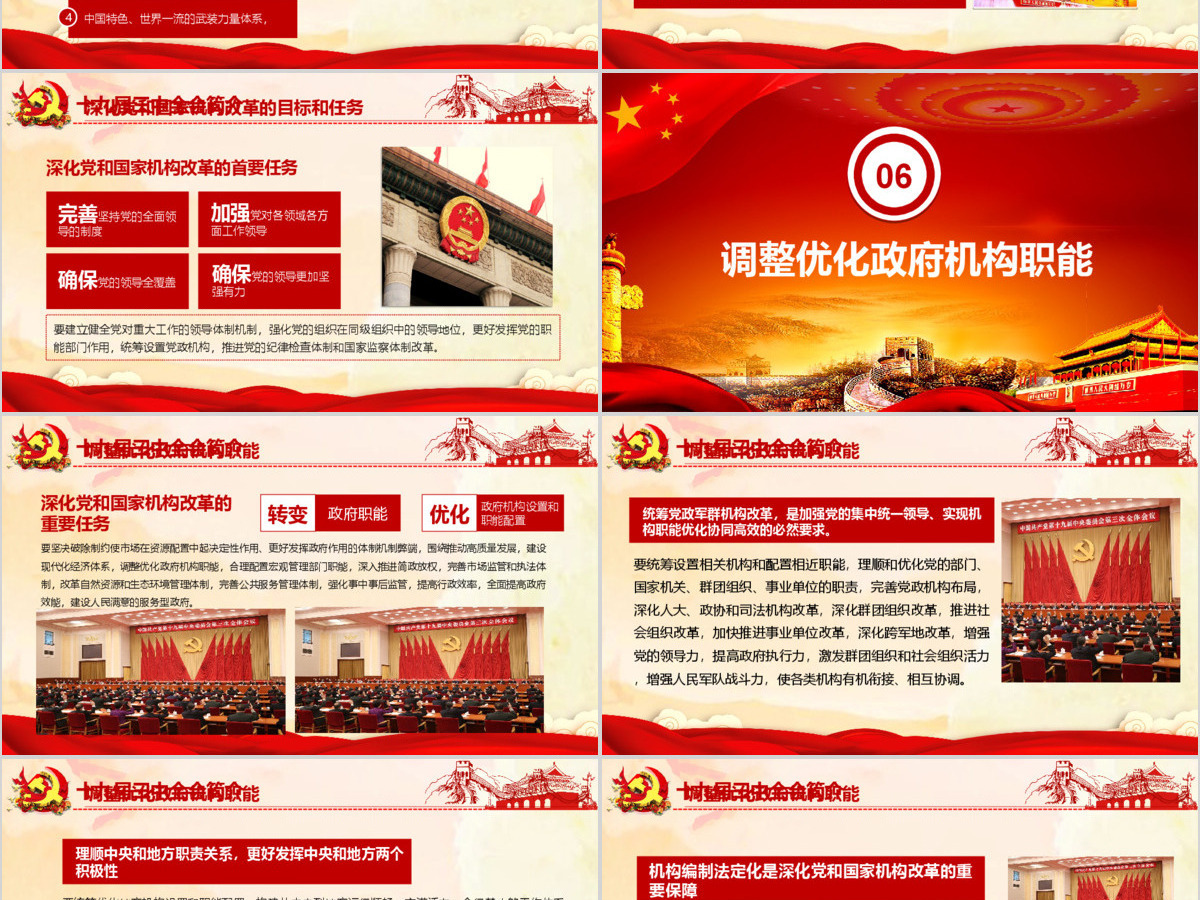 十九届三中全会会议精神学习解读PPT