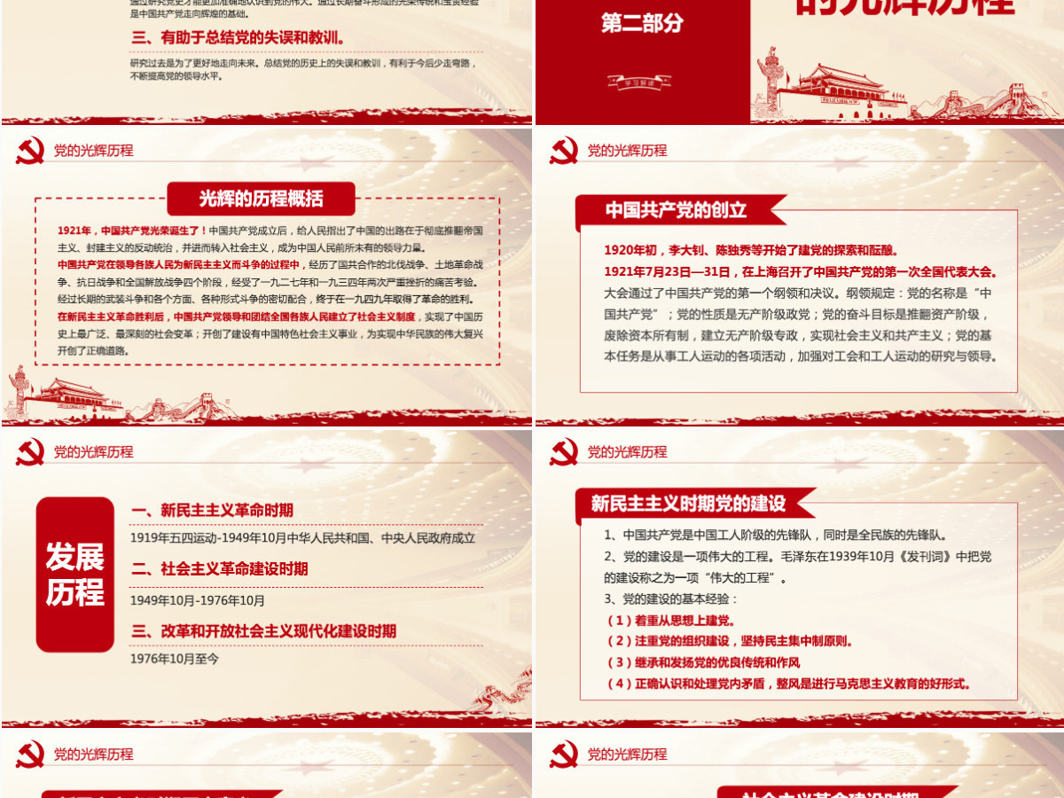 学党史知党情讲廉洁喜迎十九大微党课PPT-含讲稿