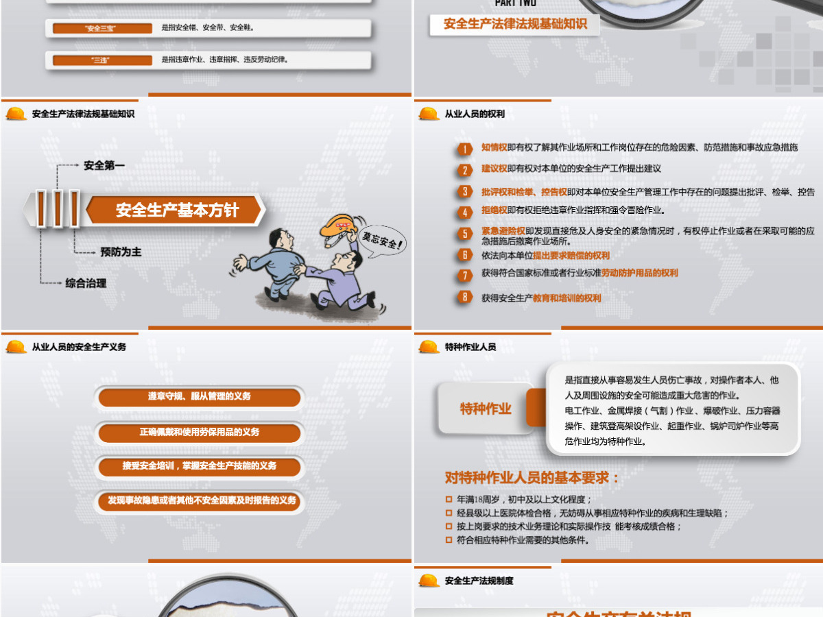 企业员工安全生产培训PPT模板