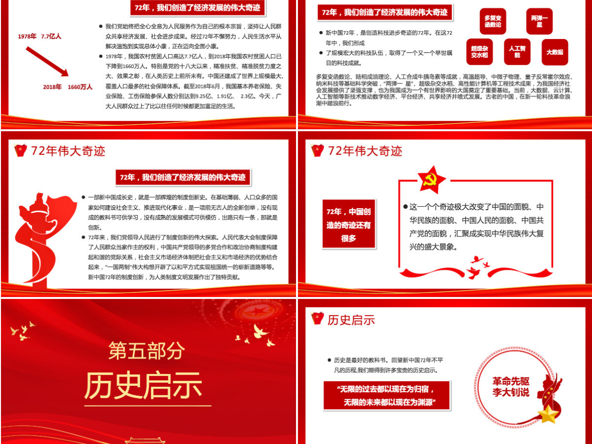 2021建国72周年PPT红色喜庆盛世华诞锦绣中华迎十一庆国庆爱国主义教育党课课件模板 2021建国72周年PPT红色喜庆盛世华诞锦绣中华迎十一庆国庆爱国主义教育党课课件模板