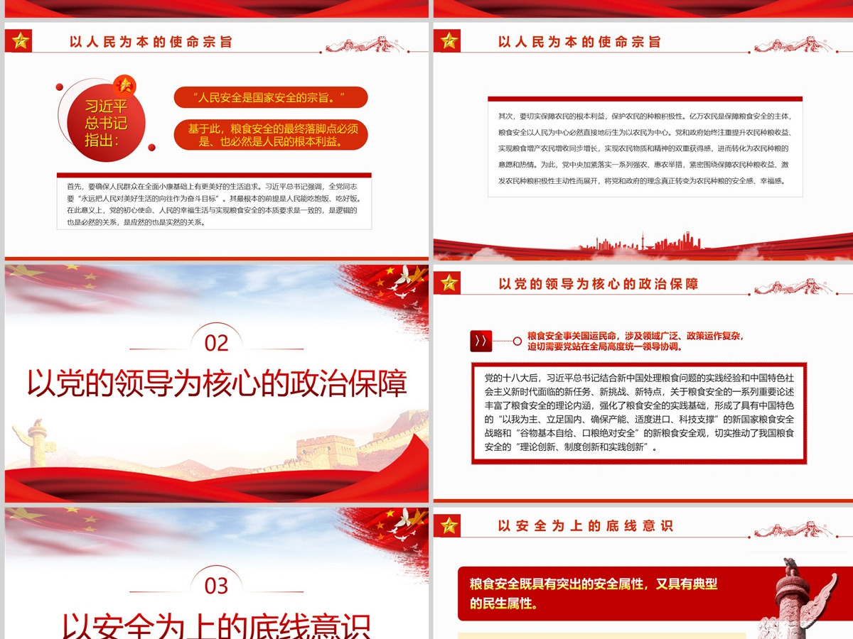 “粮食安全”深刻蕴含党的多重治国理政理念党政风党支部主题党日专题党课PPT-含讲稿 “粮食安全”深刻蕴含党的多重治国理政理念党政风党支部主题党日专题党课PPT-含讲稿