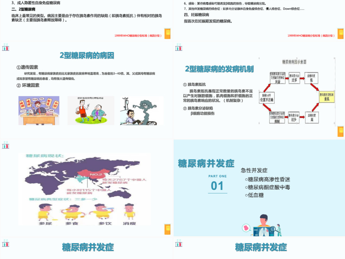 2023糖尿病创意清新医疗教学通用PPT