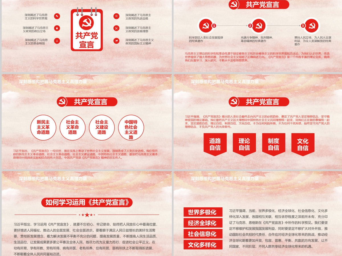 马克思诞辰203周年总书记重要讲话PPT