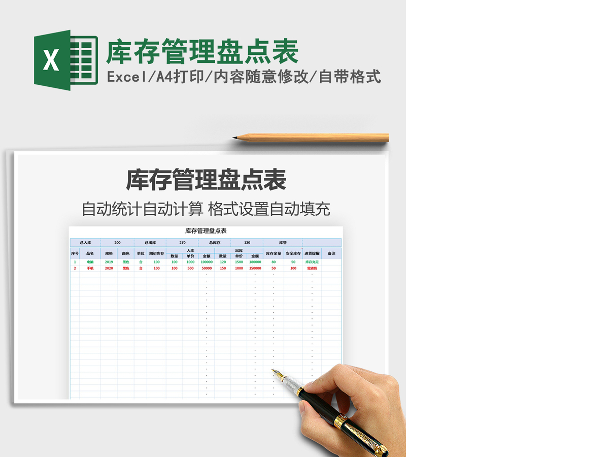 2021年库存管理盘点表 2021年库存管理盘点表