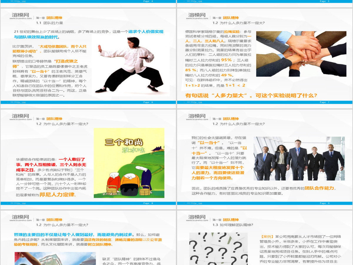 团队精神报告ppt模板 团队精神报告ppt模板
