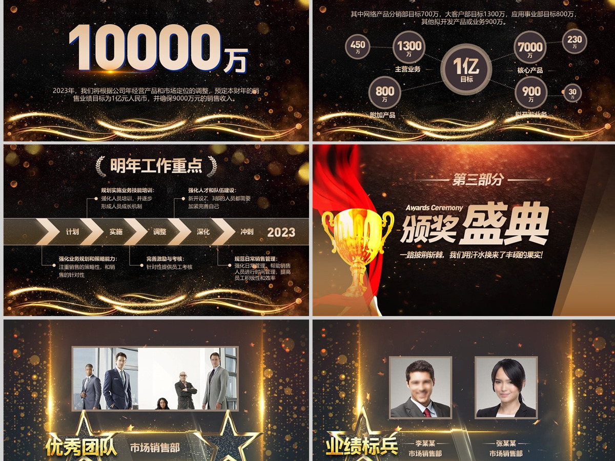 原创2021公司年会开场颁奖典礼ppt模板-版权可商用 原创2021公司年会开场颁奖典礼ppt模板-版权可商用