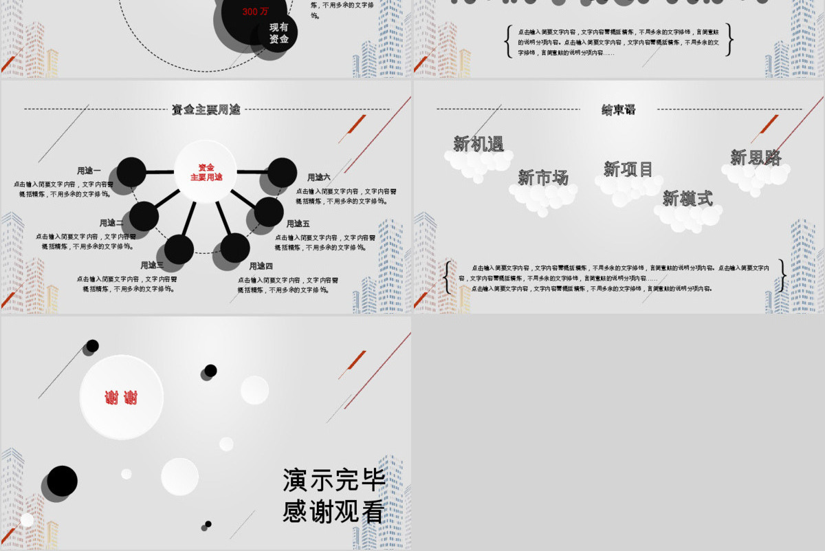 时尚风格创业计划书项目融资合作PPT