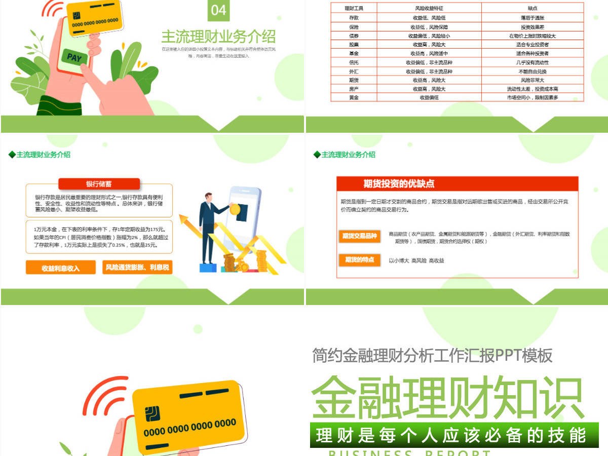 金融理财知识简约大气理财知识专题讲座课件PPT模板