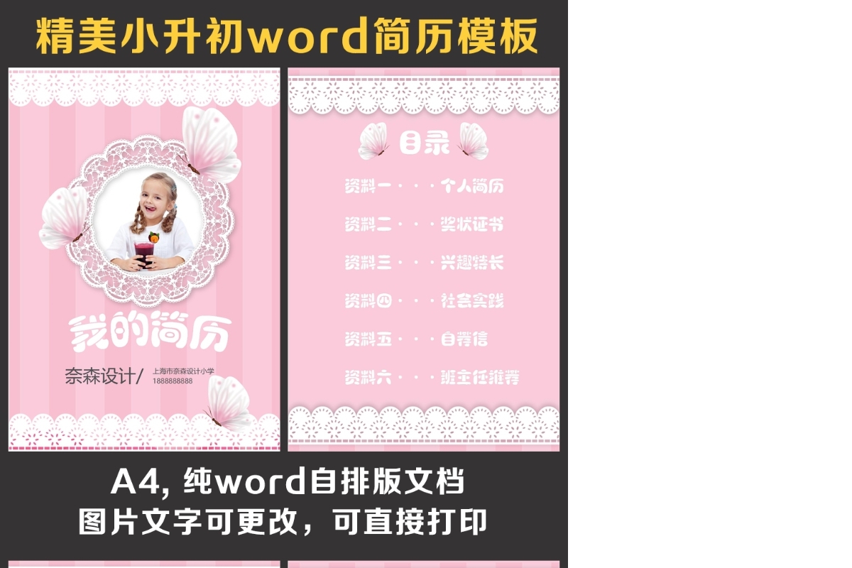 小升初简历