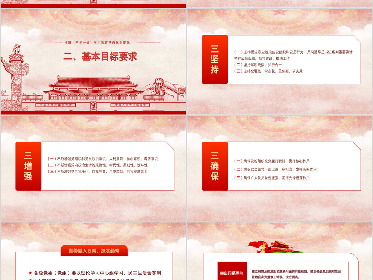 两学一做学习教育常态化制度化的意见ppt 两学一做学习教育常态化制度化的意见ppt