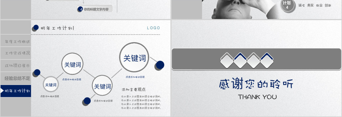 2018年终工作总结新年计划动态PPT