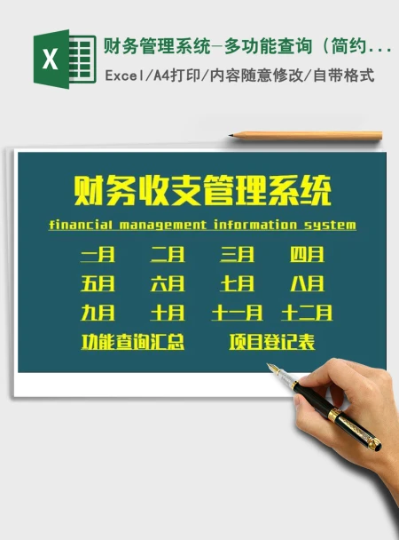 2021年财务管理系统-多功能查询（简约风格）