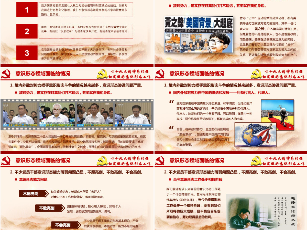 加强党的意识形态工作提升党员干部意识形态能力专题党课ppt课件-含讲稿