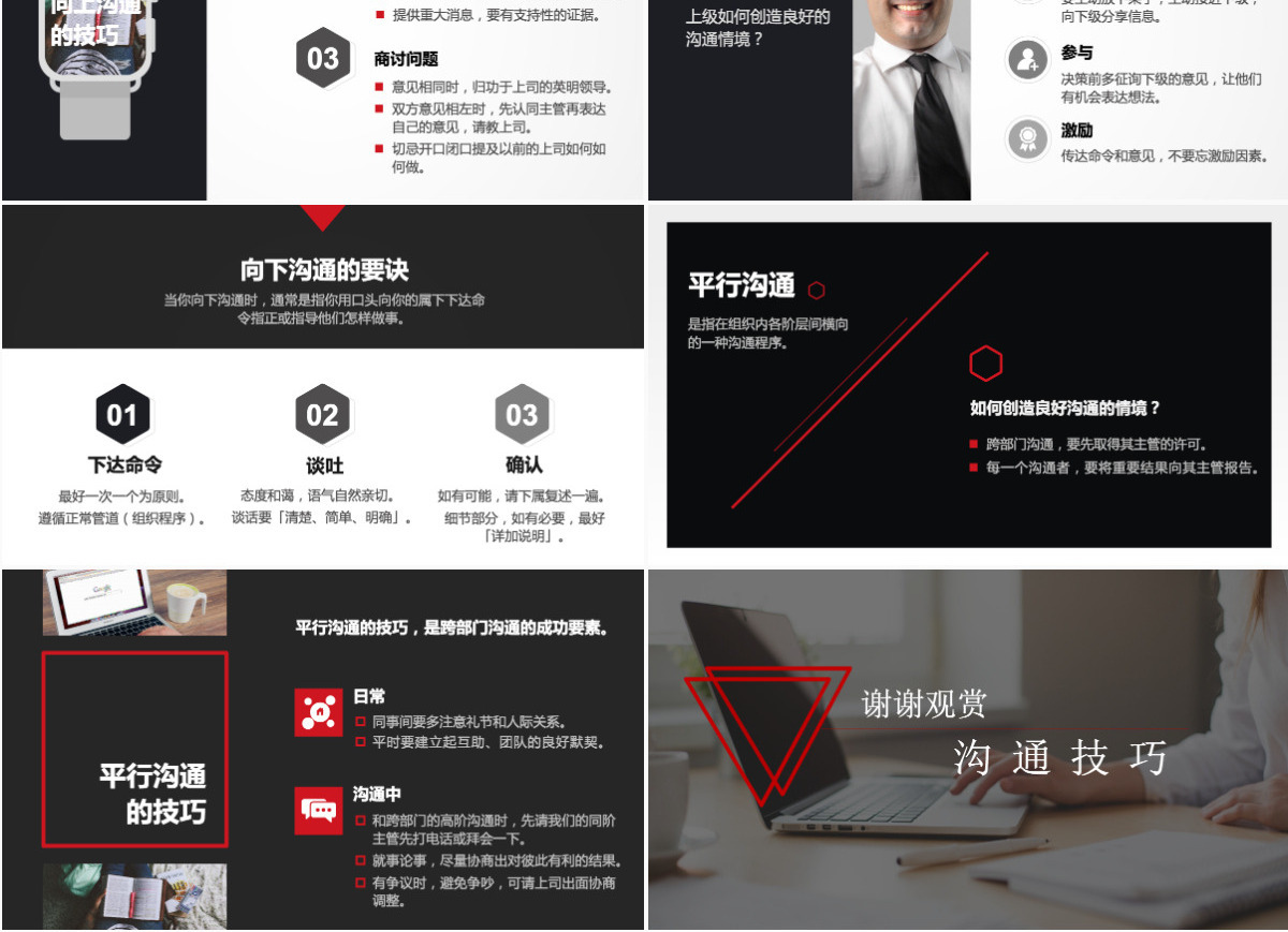 企业新员工入职沟通培训PPT模板幻灯片