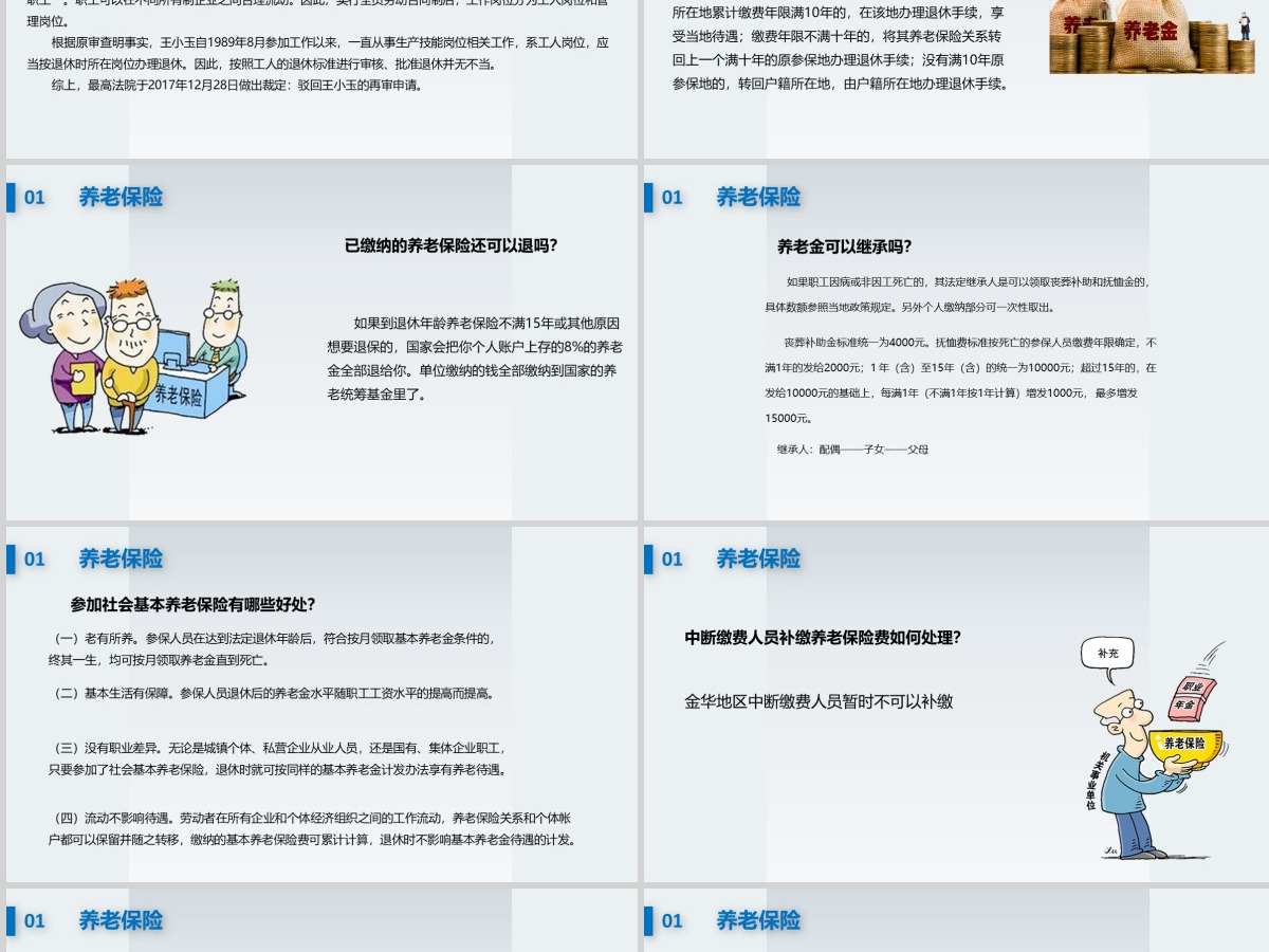 社保知识培训PPT模板