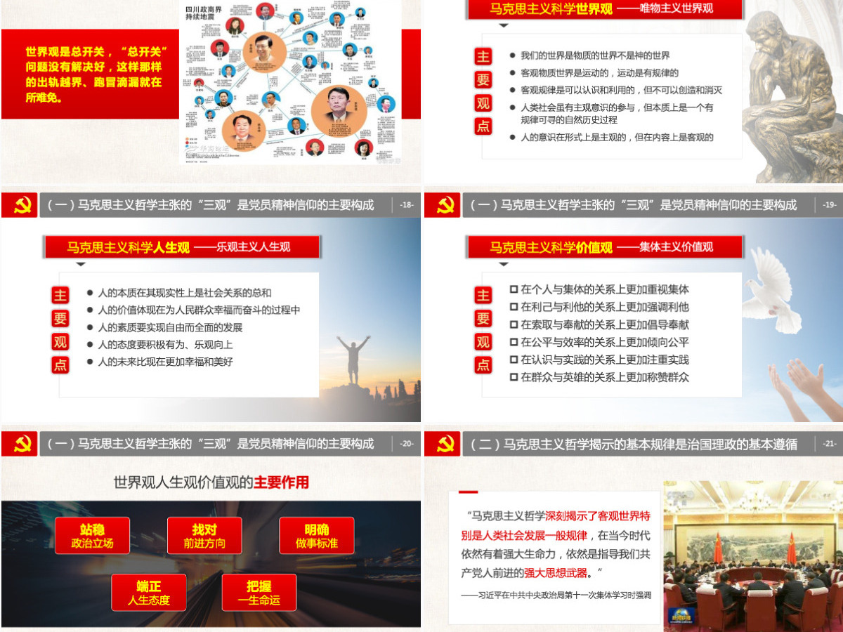 原创马克思主义哲学唯物辩证法党课学习PPT