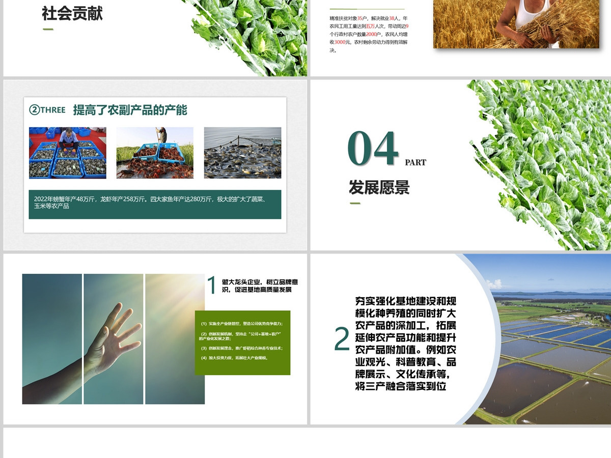 现代化农业公司介绍PPT模板 现代化农业公司介绍PPT模板