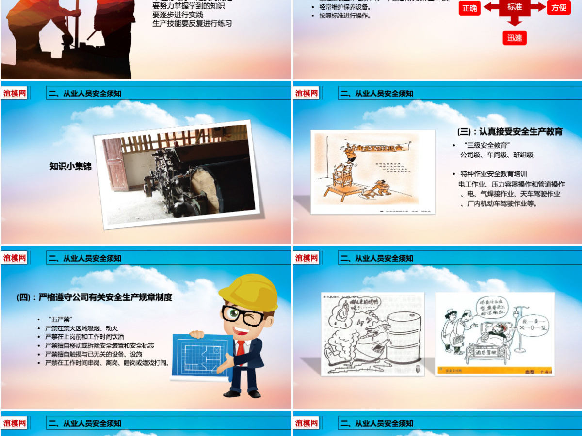 2019安全建筑知识PPT模板