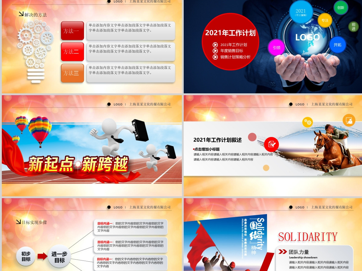 2021鸡年员工誓师动员大会年会PPT