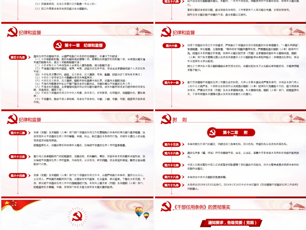 原创学习解读党政领导干部选拔任用工作条例-版权可商用含讲稿 原创学习解读党政领导干部选拔任用工作条例-版权可商用含讲稿