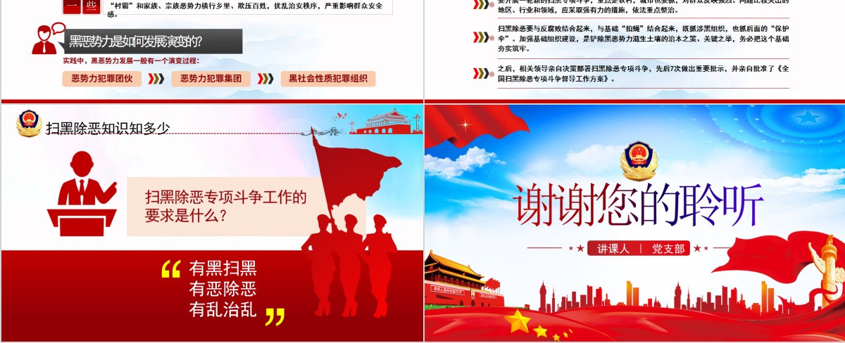 扫黑除恶应知应会知识打击犯罪专项斗争PPT