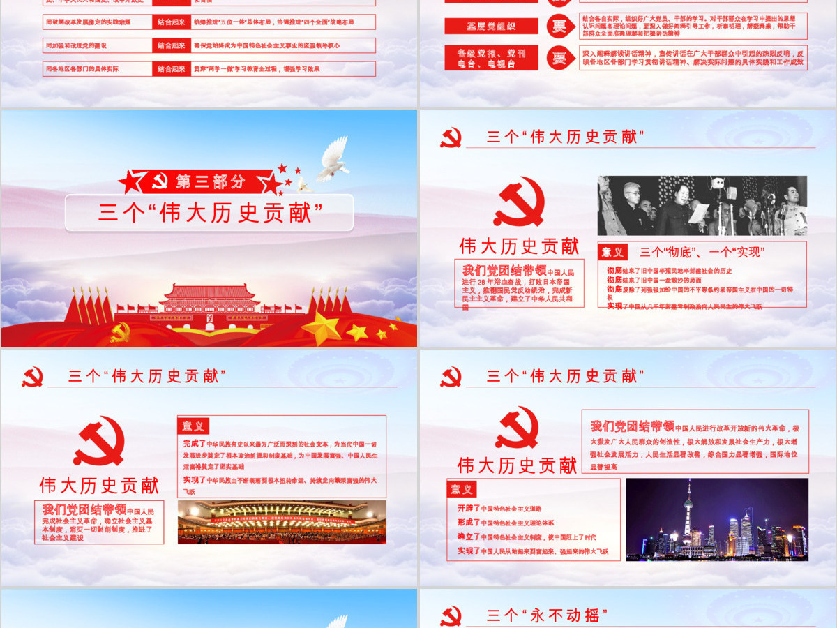 不忘初心七一重要讲话学习ppt模板幻灯片 不忘初心七一重要讲话学习ppt模板幻灯片