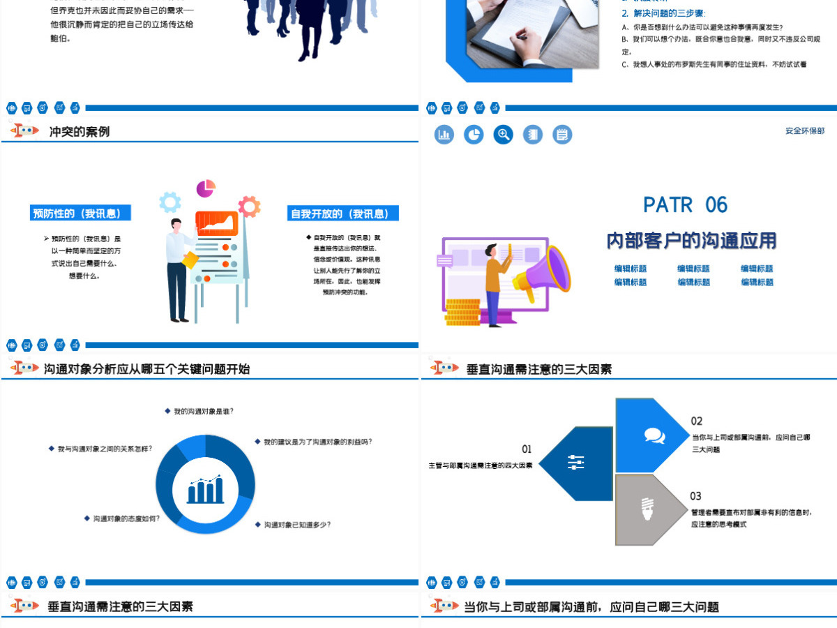 原创简约风格企业培训之新员工入职培训团队管理之团队有效沟通相关知识培训PPT