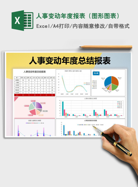 2021年人事变动年度报表（图形图表）