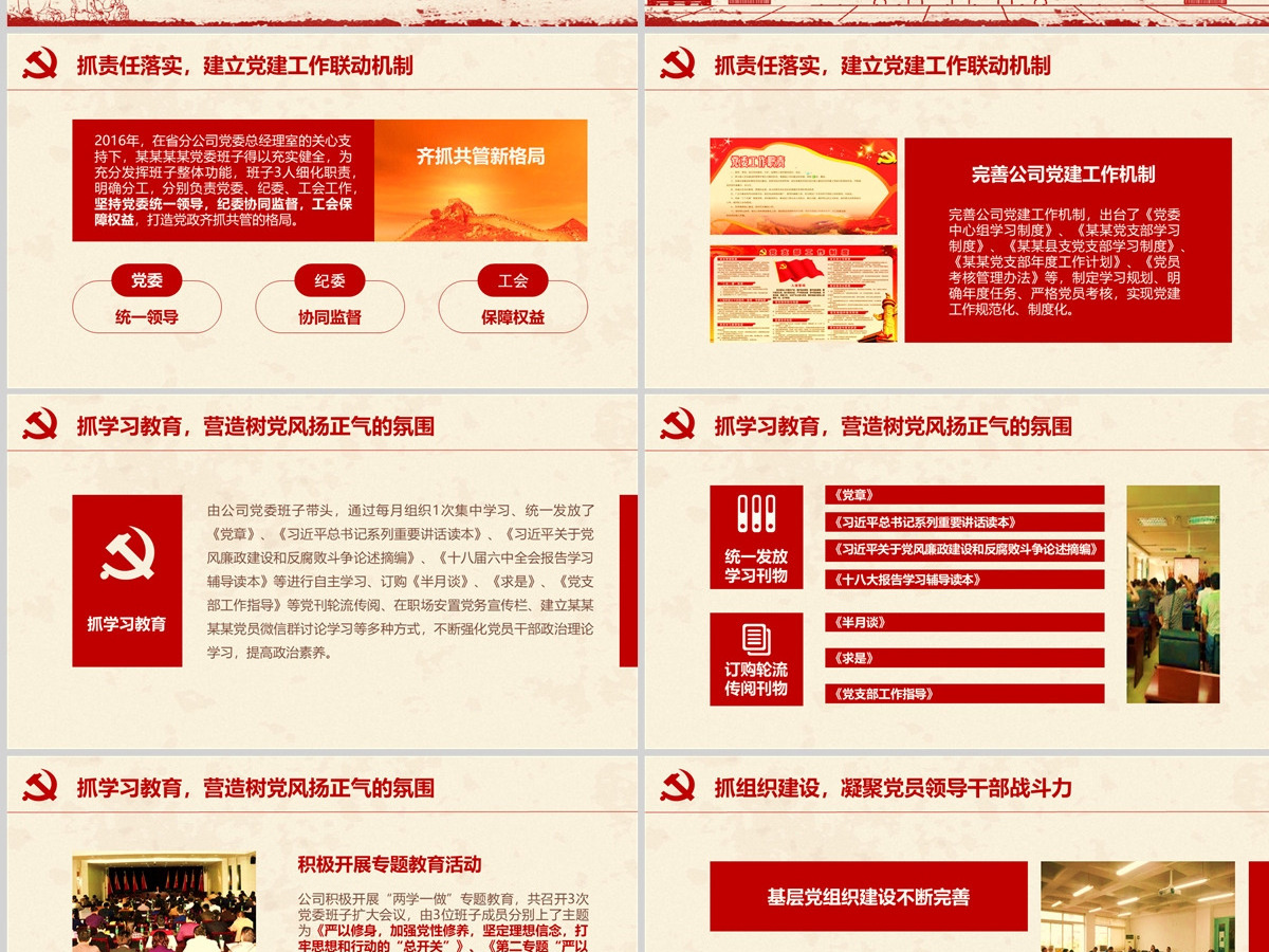 党员干部党委书记述职报告党支部工作总结ppt 党员干部党委书记述职报告党支部工作总结ppt