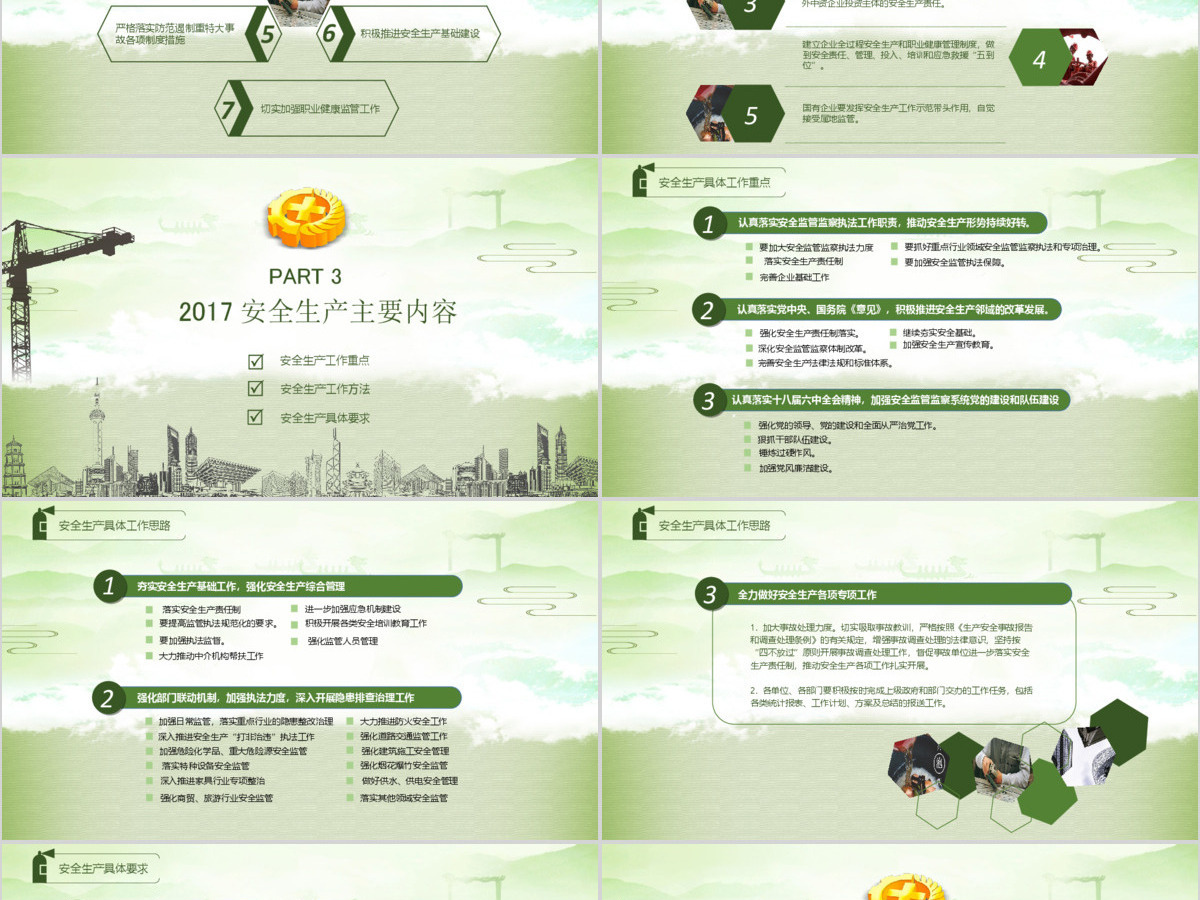安全生产月教育培训PPT模板