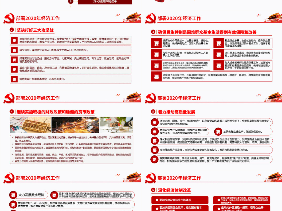 原创2020年中央经济工作会议学习解读PPT 原创2020年中央经济工作会议学习解读PPT