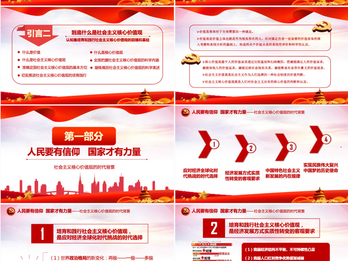 红色大气社会主义核心价值观教育活动推广策划PPT模版 红色大气社会主义核心价值观教育活动推广策划PPT模版