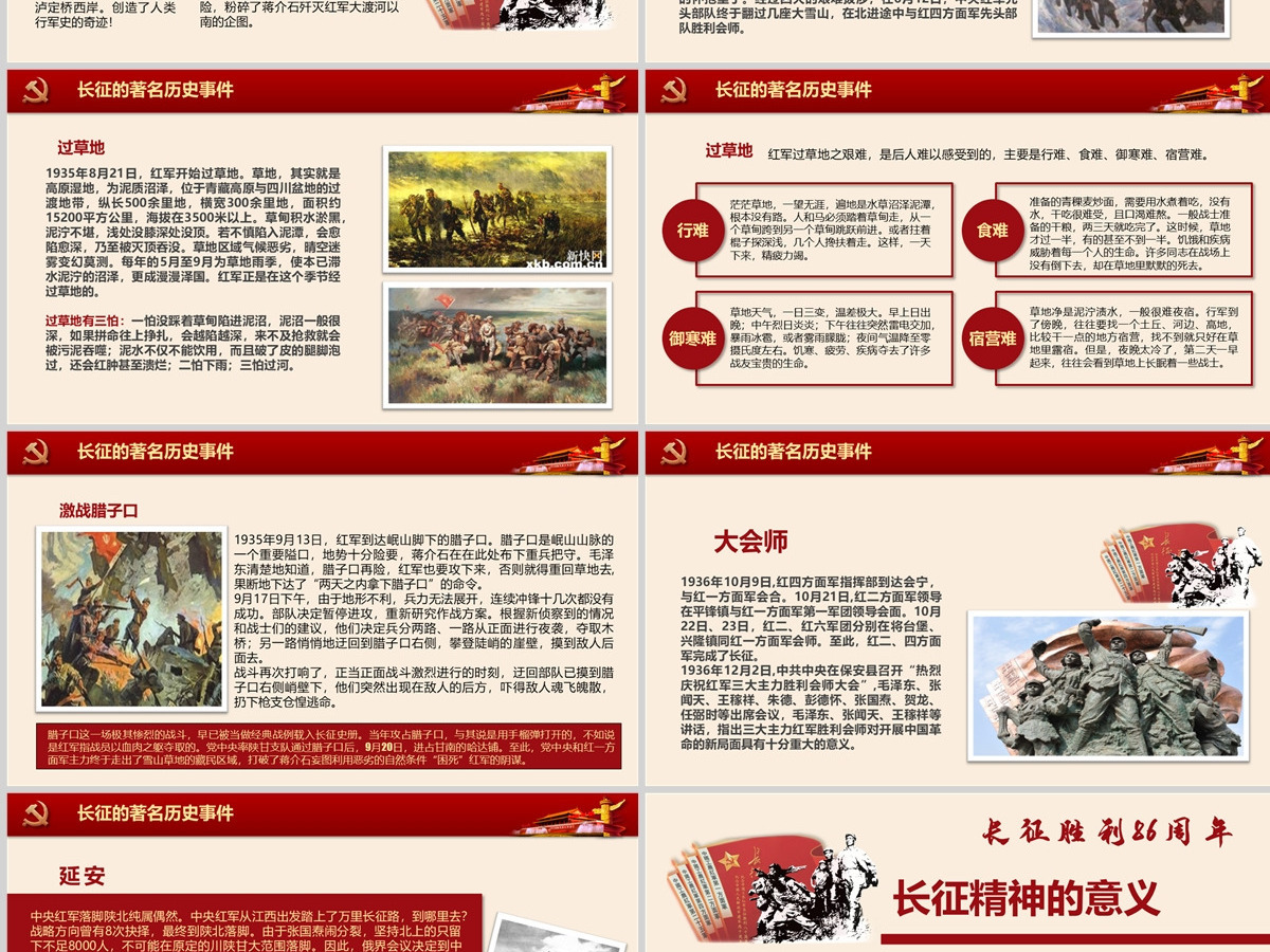 纪念红军长征胜利86周年走好新的长征-含讲稿