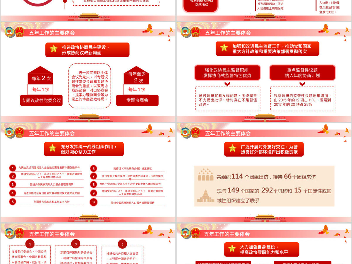 大气完整聚焦2018全国两会政府工作报告解读学习党政党课党建PPT模板 大气完整聚焦2018全国两会政府工作报告解读学习党政党课党建PPT模板