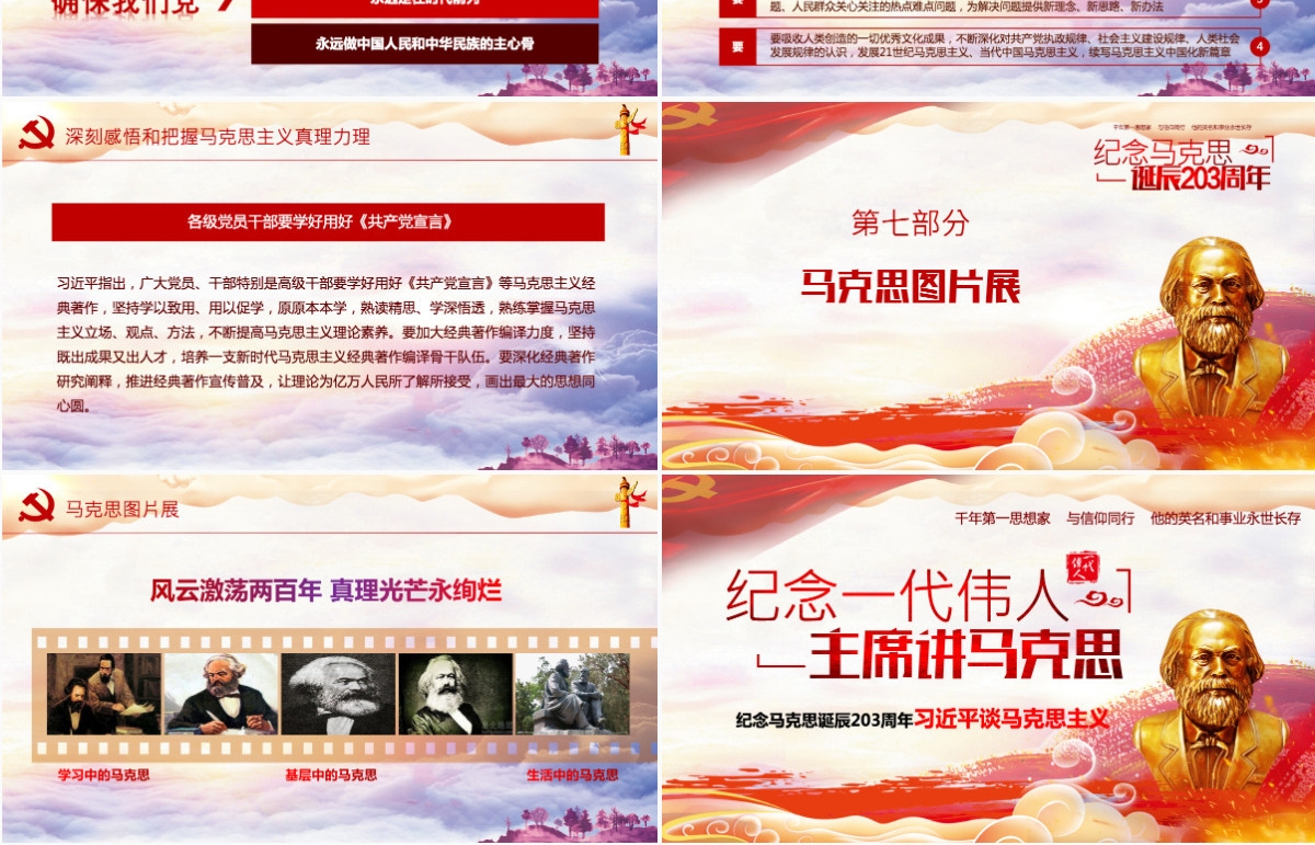 2021马克思主义思想PPT模板