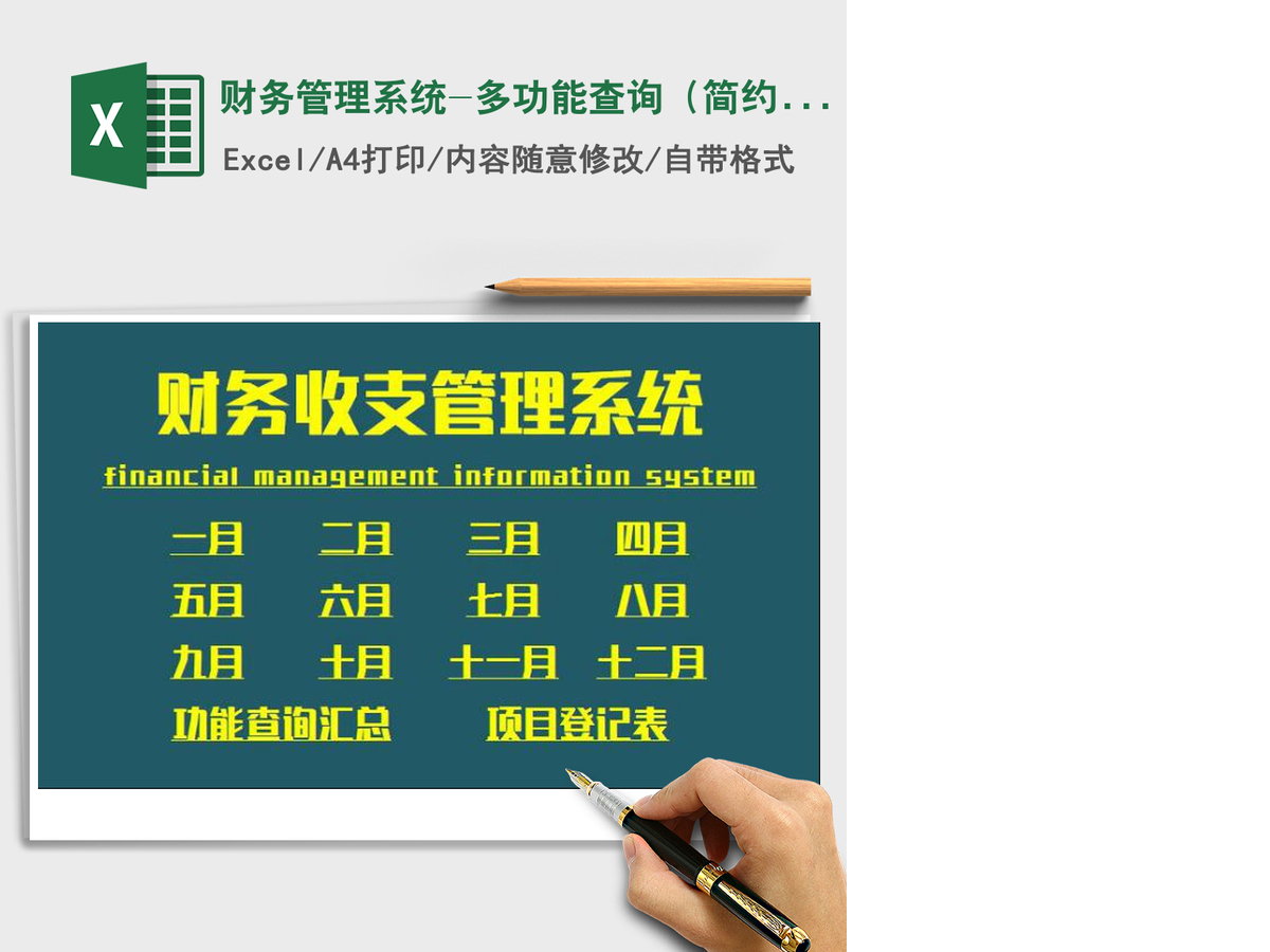 2021年财务管理系统-多功能查询（简约风格）