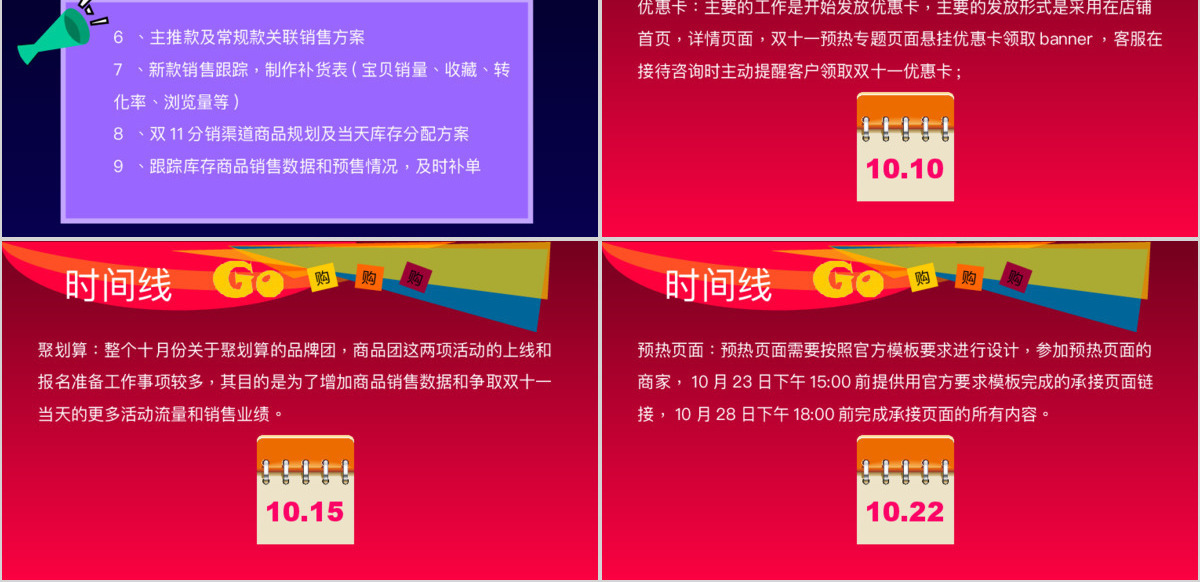 创意购物促销打折女性购物营销策划PPT模板幻灯片