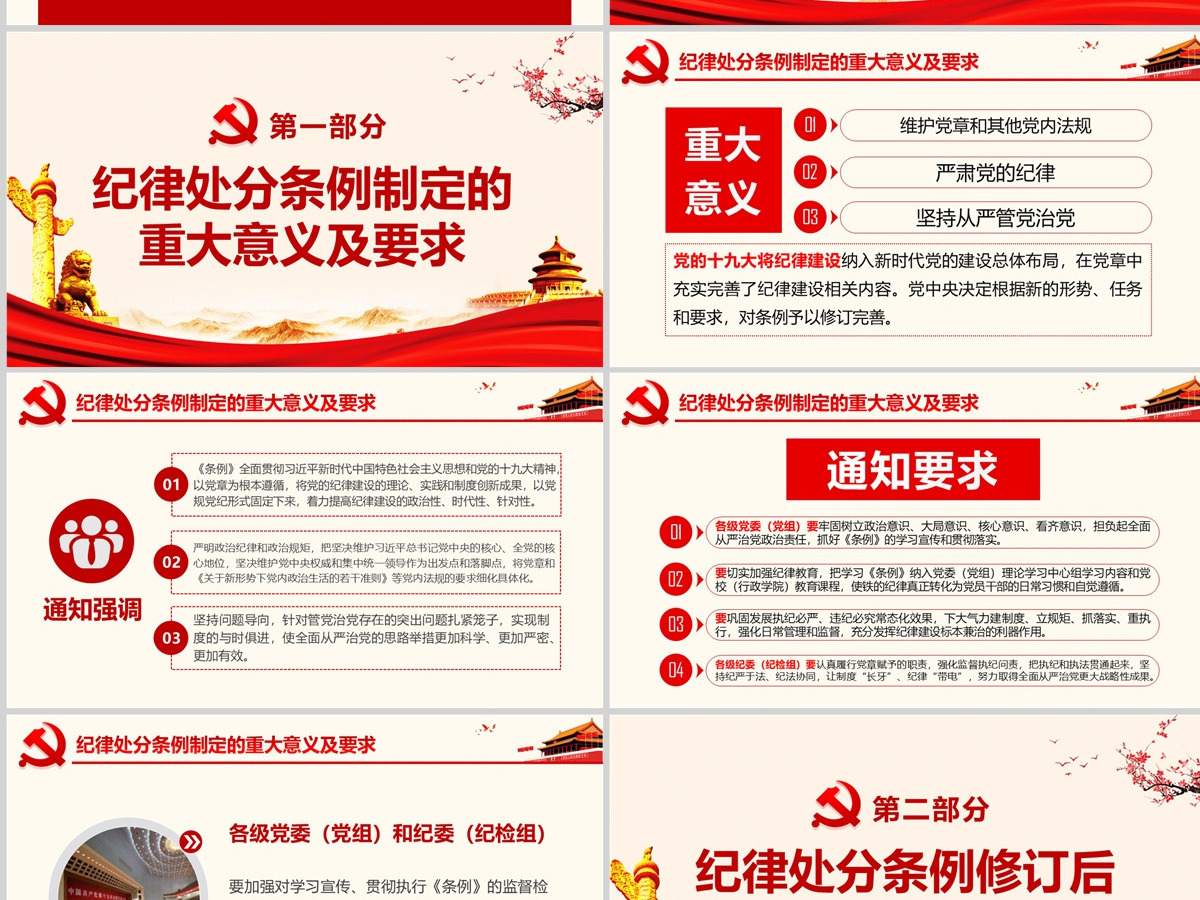 原创学习解读中国共产党纪律处分条例党课PPT-版权可商用 原创学习解读中国共产党纪律处分条例党课PPT-版权可商用
