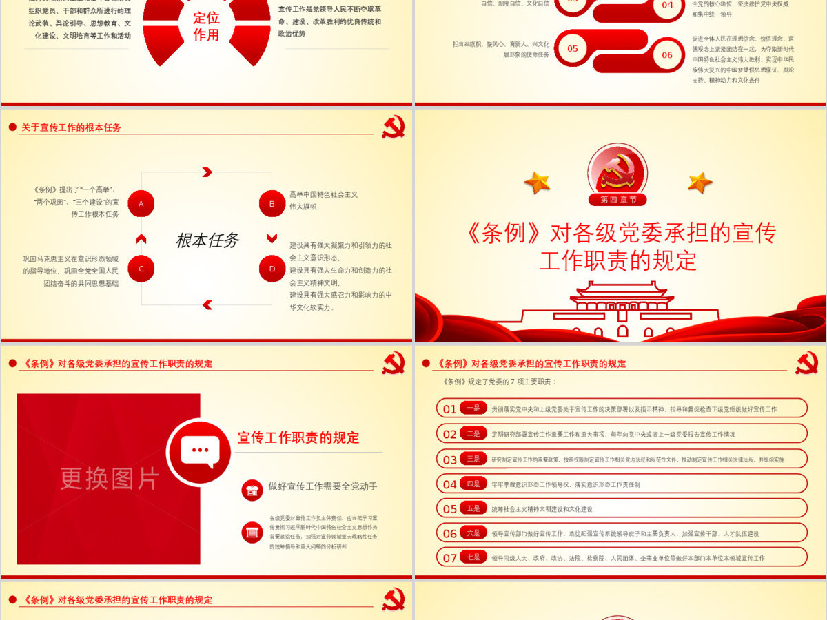 原创学习解读中国共产党宣传工作条例PPT模板-版权可商用 原创学习解读中国共产党宣传工作条例PPT模板-版权可商用