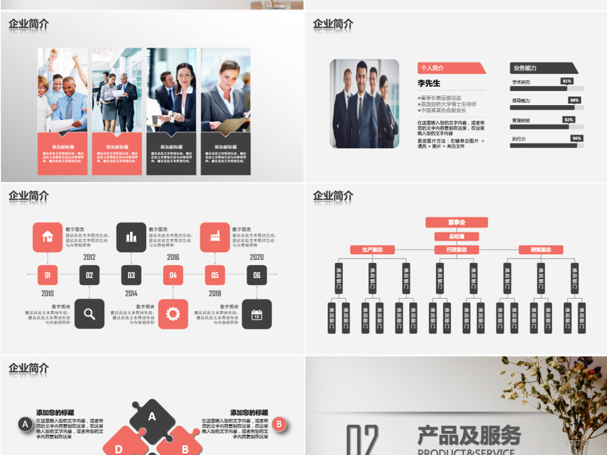 简约简洁企业宣传企业简介公司简介PPT模板 简约简洁企业宣传企业简介公司简介PPT模板