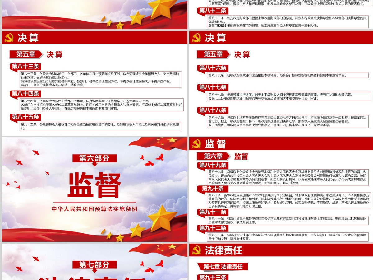 学习解读中华人民共和国预算法实施条例PPT模板-含讲稿 学习解读中华人民共和国预算法实施条例PPT模板-含讲稿