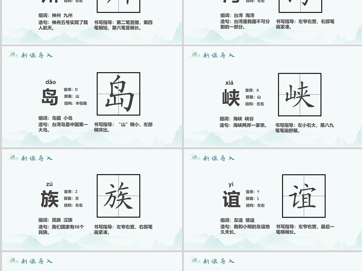 小学二年级语文下册神州谣PPT课件模板--含教案 小学二年级语文下册神州谣PPT课件模板--含教案