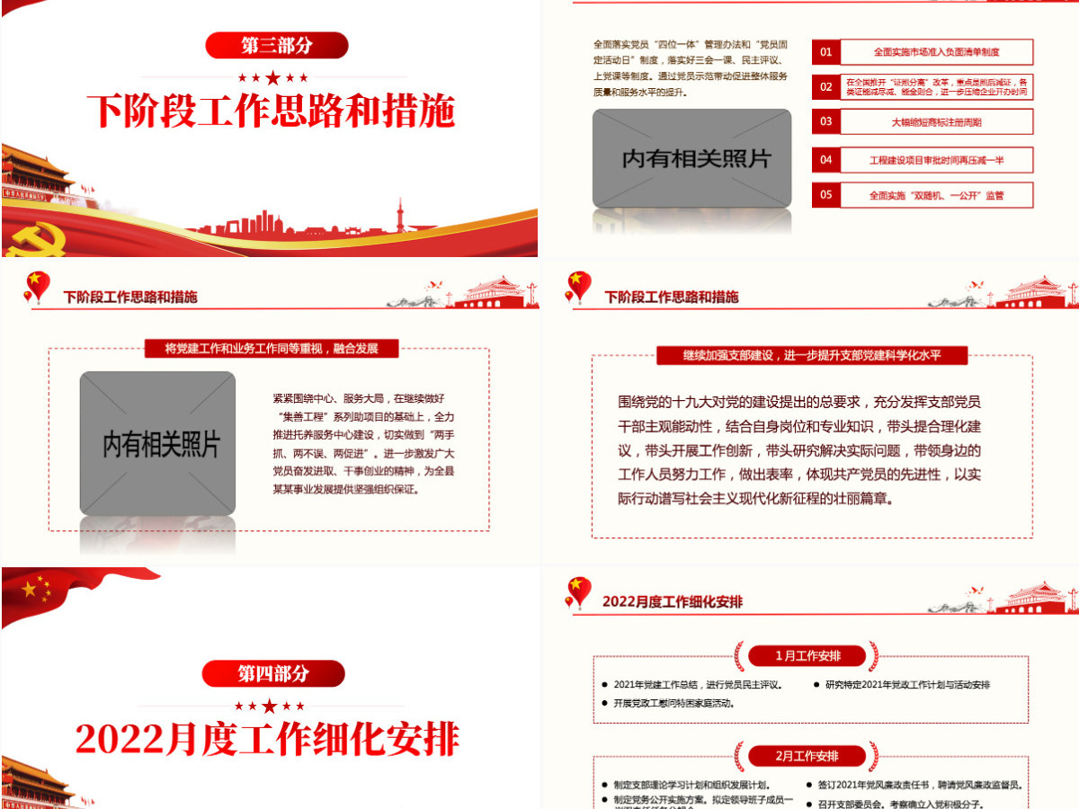 大气简约年终党建工作总结基层党组织党支部年度工作汇报新年工作计划述职述廉报告PPT模板 大气简约年终党建工作总结基层党组织党支部年度工作汇报新年工作计划述职述廉报告PPT模板