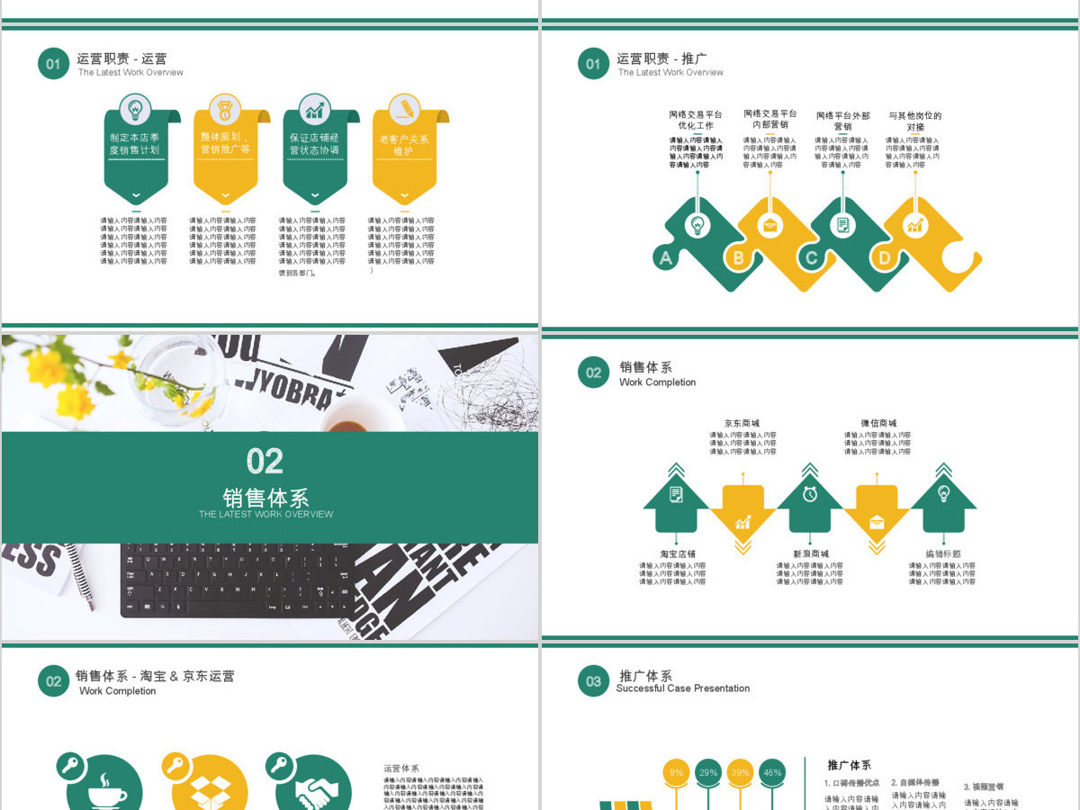 2018文艺小清新完整内容运营总结ppt模板 2018文艺小清新完整内容运营总结ppt模板